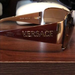 Beautiful brand new Versace sunglasses with case!